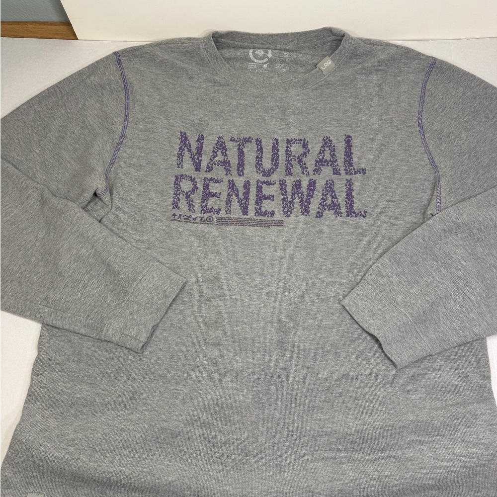 2000’s LRG Gray Sweatshirt with Purple Text